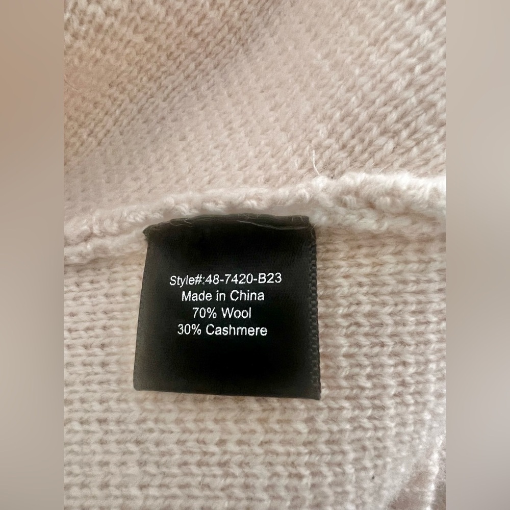 Jenni Kayne Cooper Cashmere Cardigan Warm Ivory Size Large - Picture 7 of 8